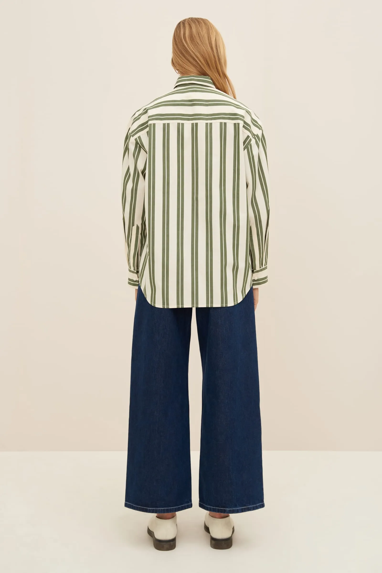 Petra Shirt, Forest Stripe
