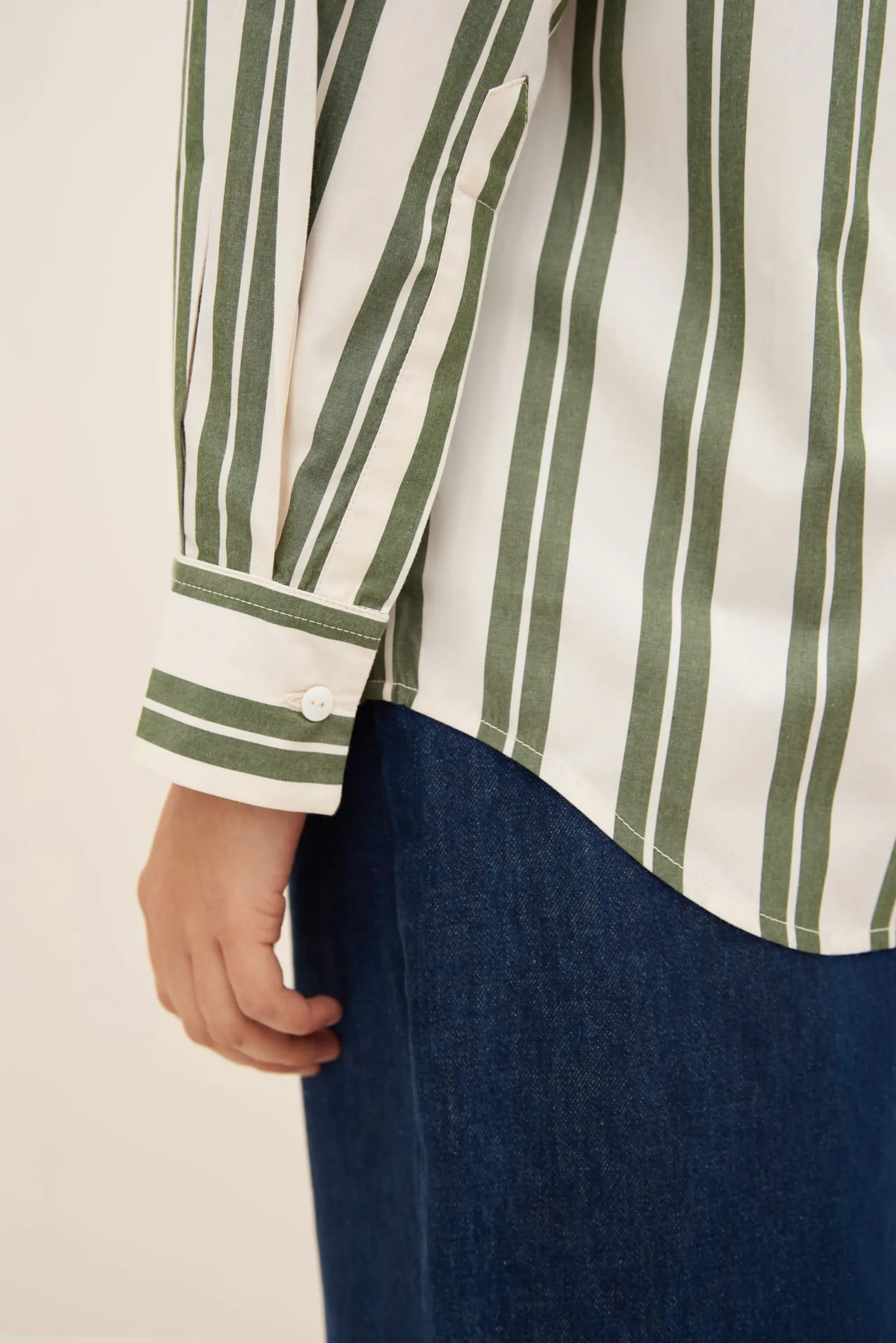 Petra Shirt, Forest Stripe