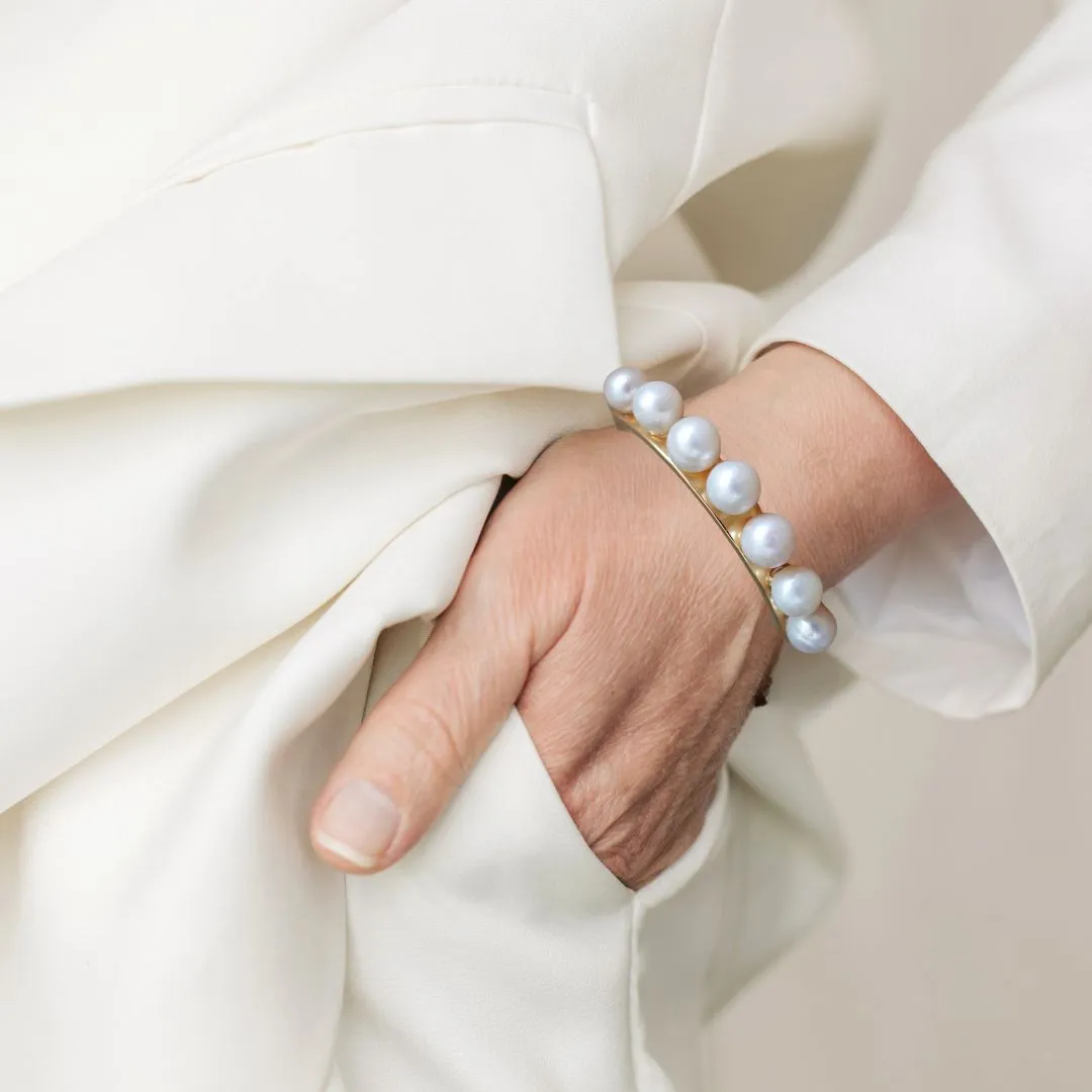 Rococo Freshwater Pearl Cuff Bracelet