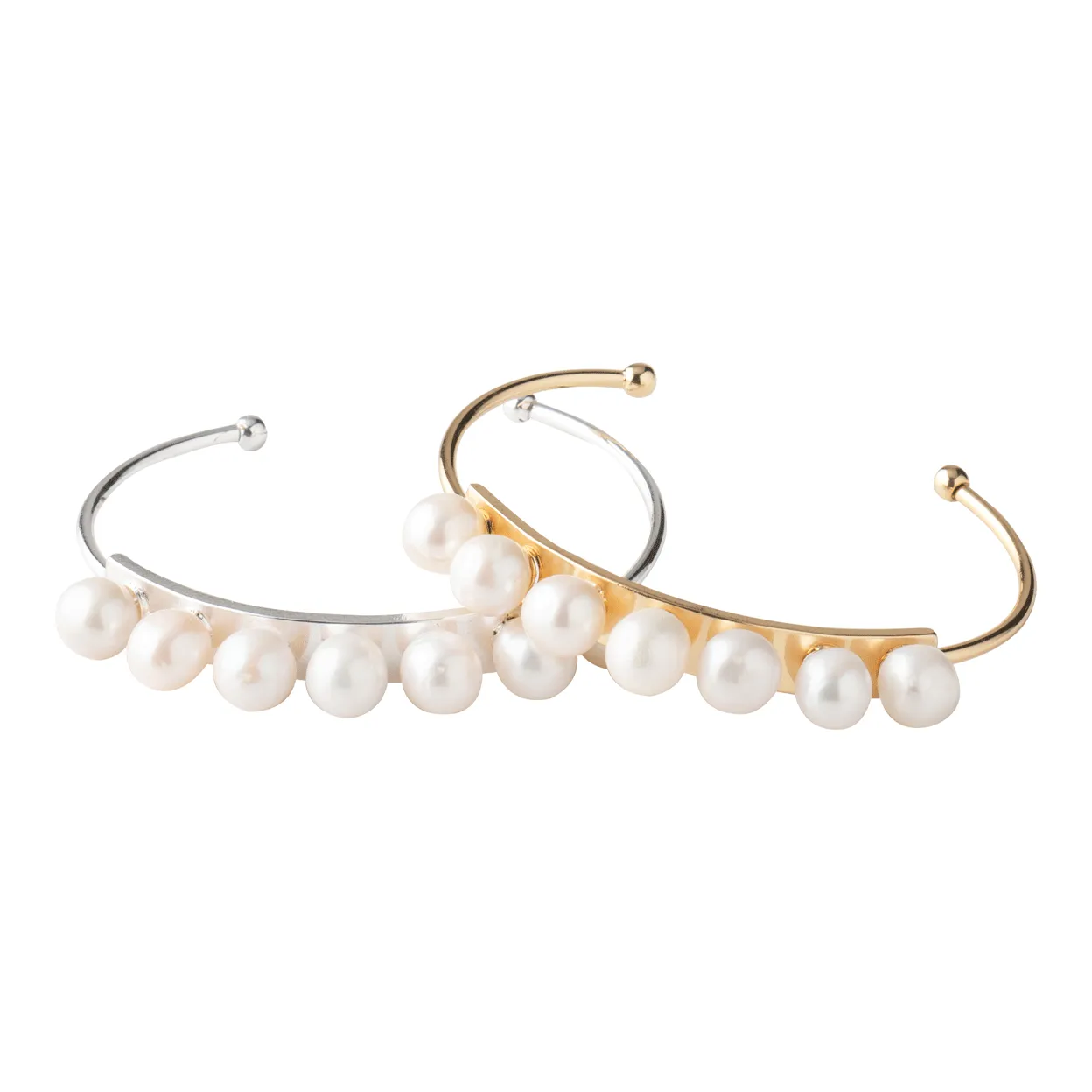 Rococo Freshwater Pearl Cuff Bracelet