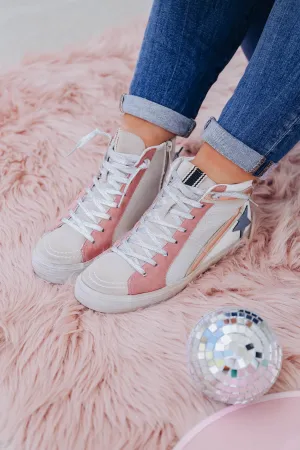 Roxanne High Top Sneaker by ShuShop - Mauve
