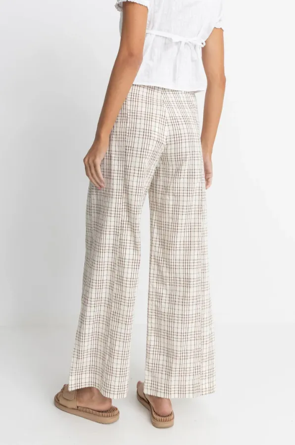Rumi Check Wide Leg Pants