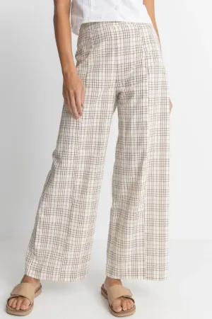 Rumi Check Wide Leg Pants
