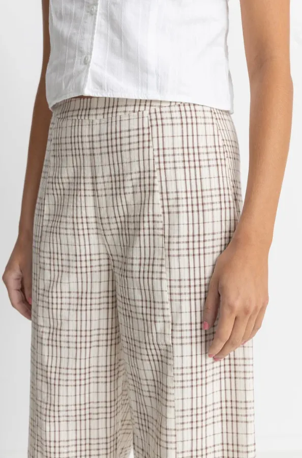Rumi Check Wide Leg Pants
