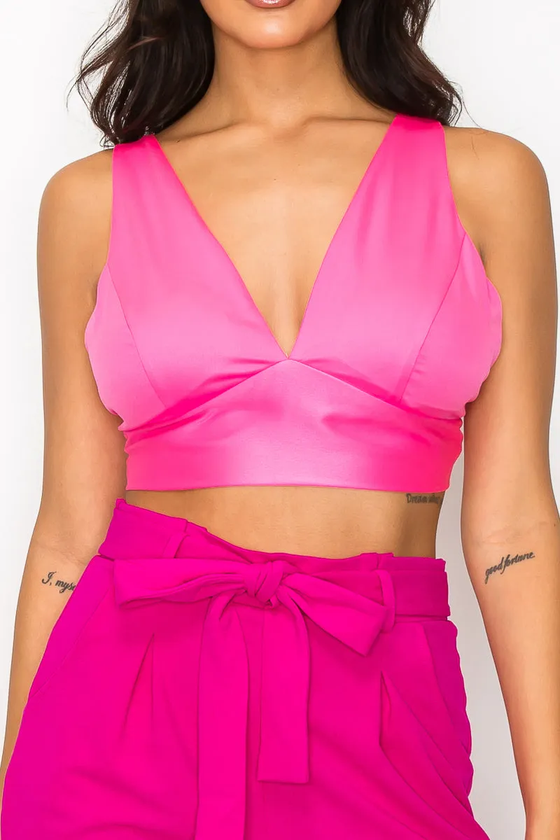 Satin Bra Top