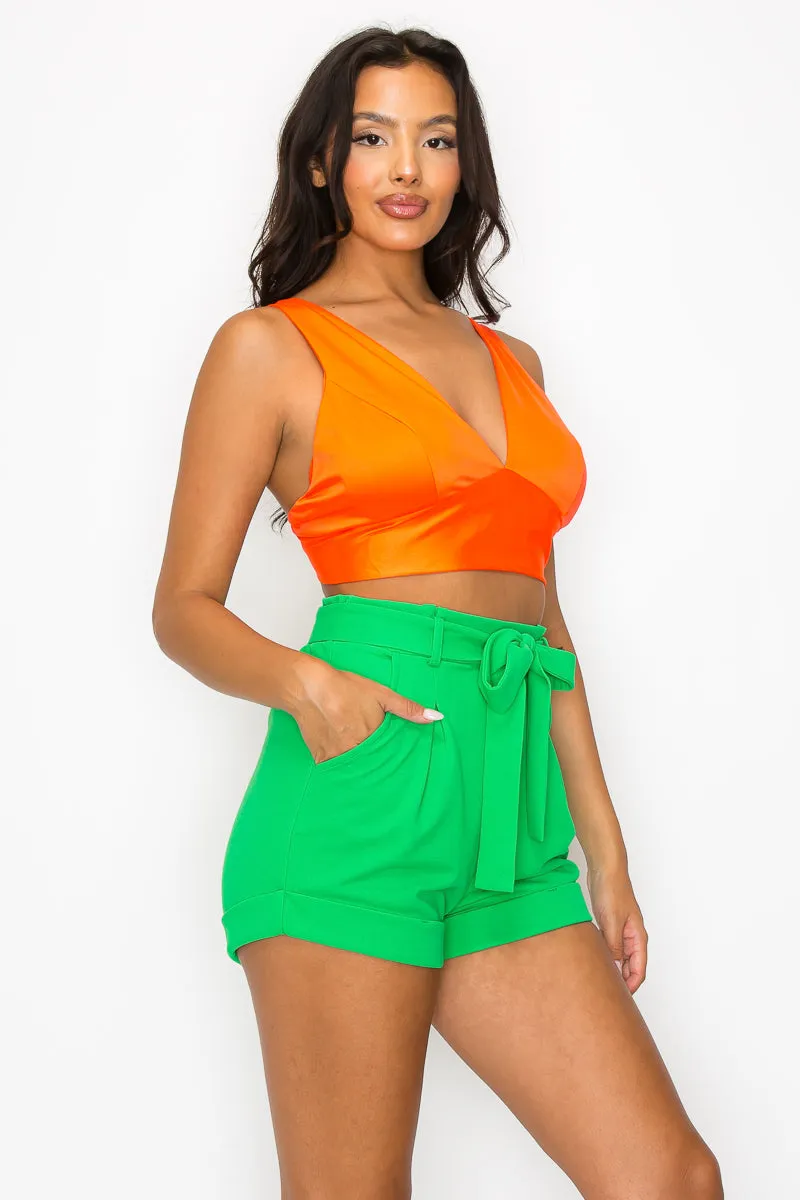 Satin Bra Top