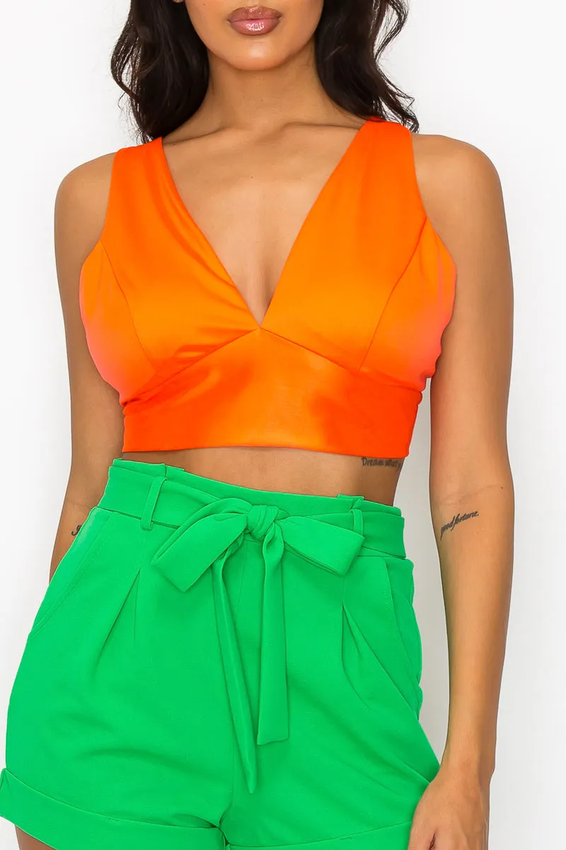Satin Bra Top