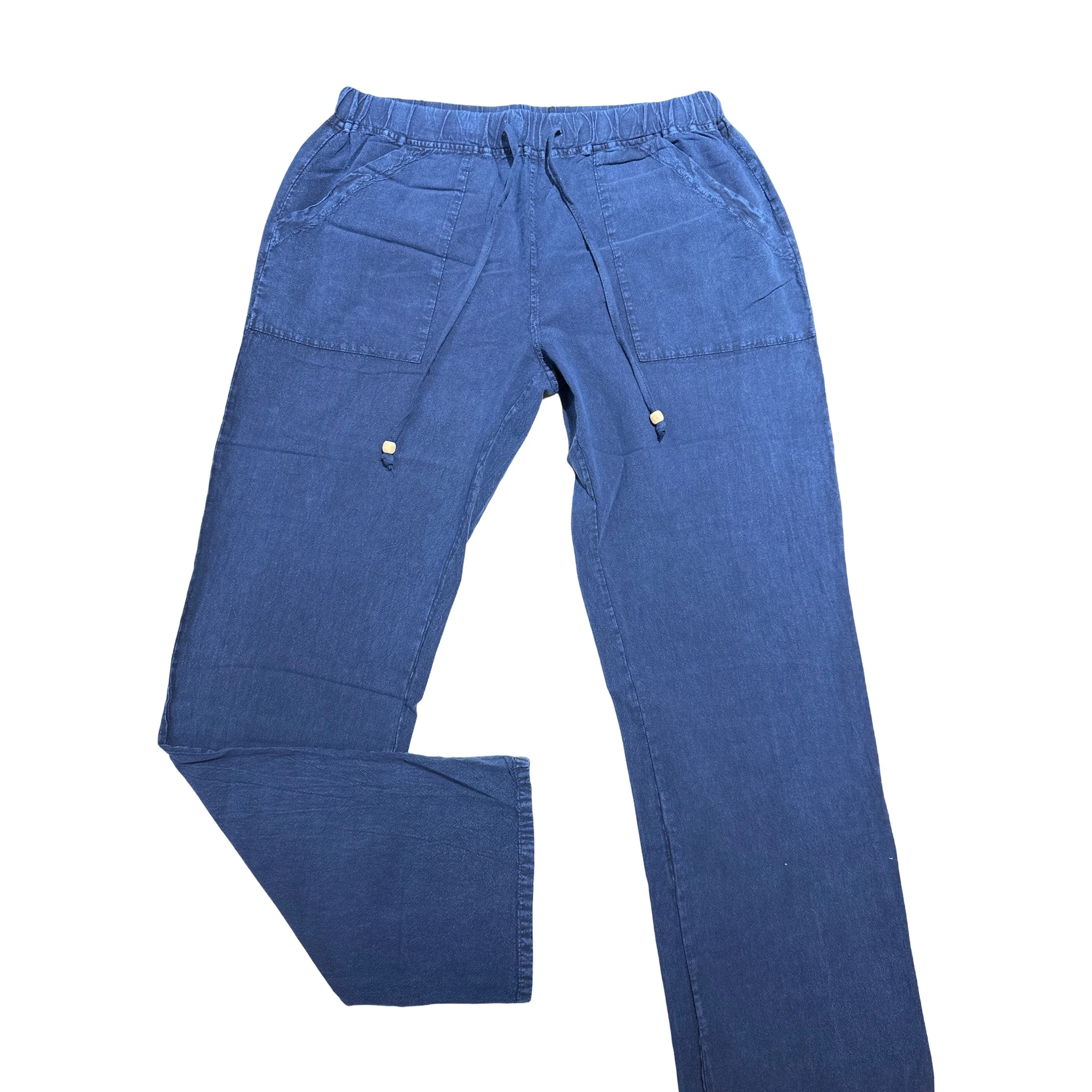 Seaspice Navy Double Pocket Peruvian Cotton Pants