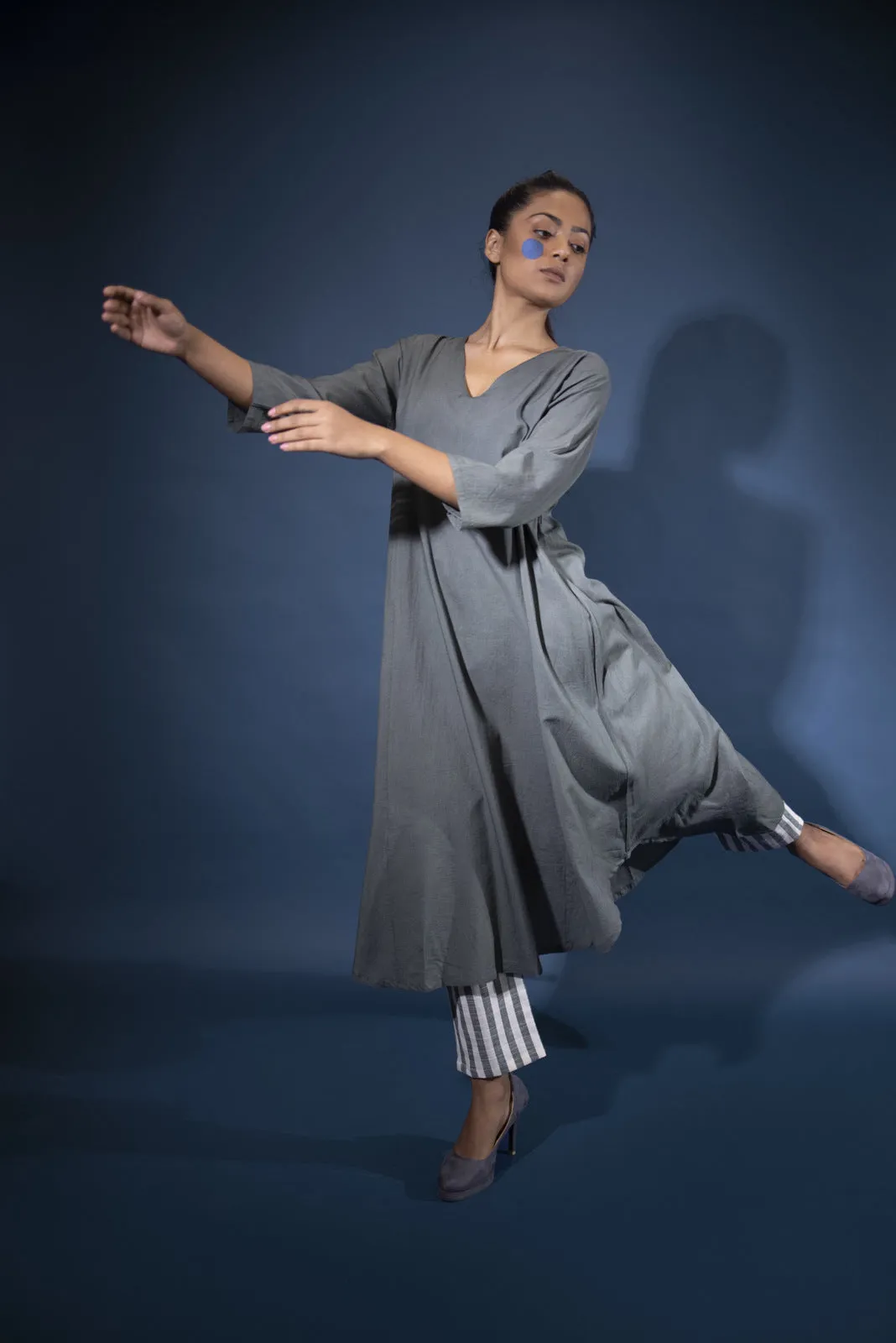 Seaweed Tunic with Striped pants