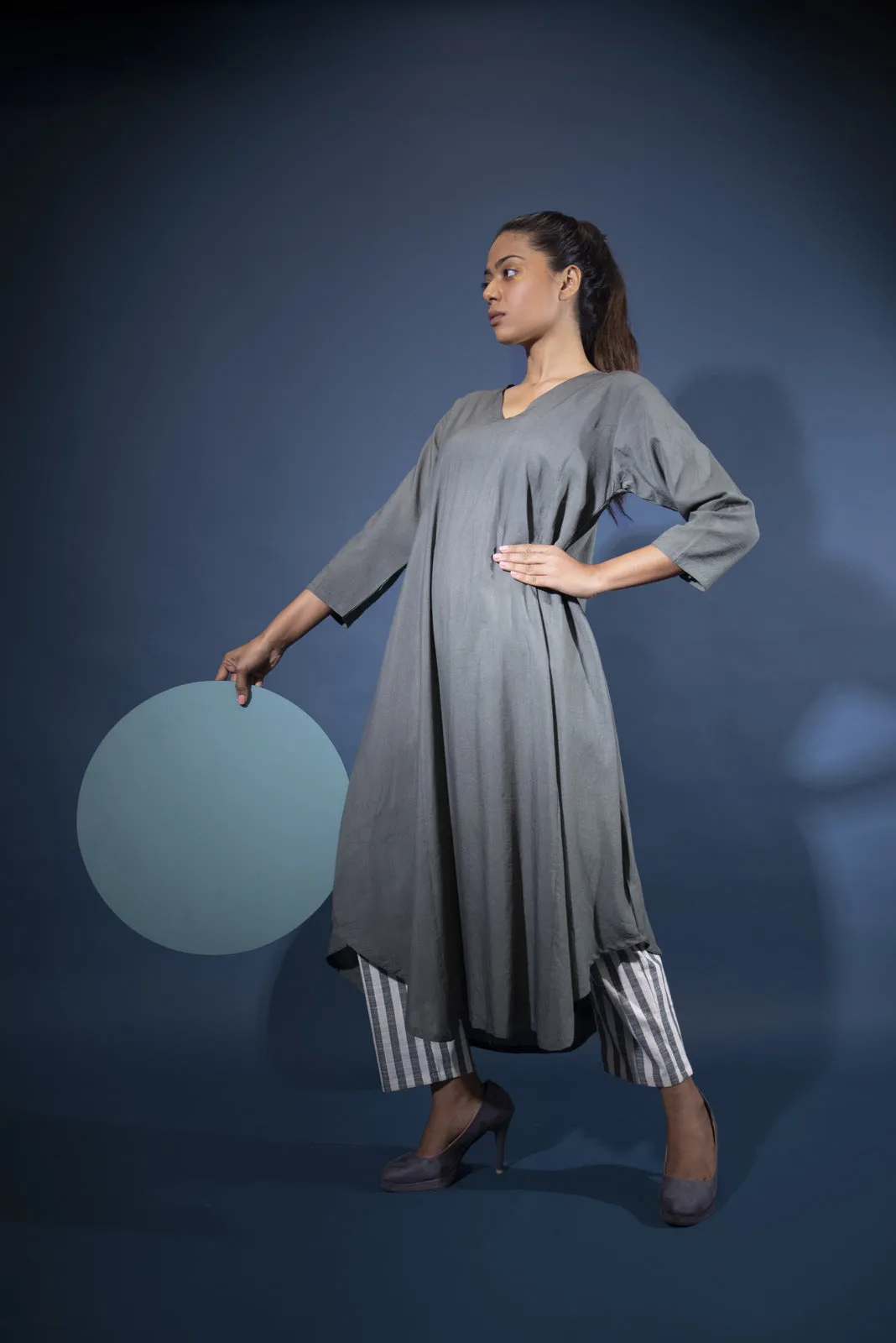 Seaweed Tunic with Striped pants
