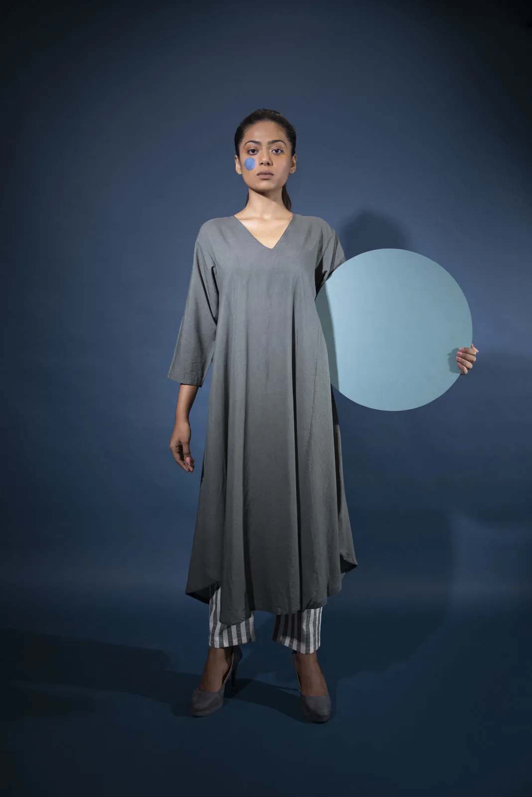 Seaweed Tunic with Striped pants