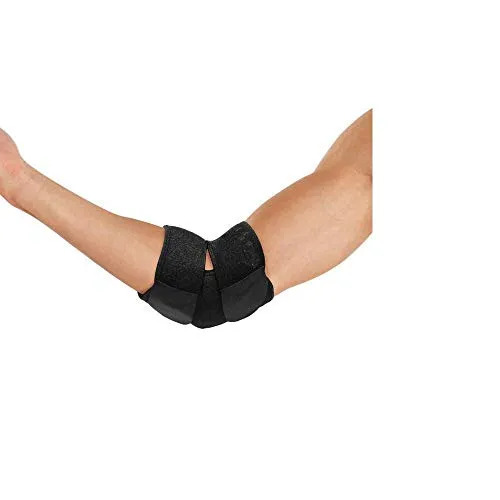 serveuttam Leosportz Elbow, Reversible Neoprene Support Brace for Joint, Arthritis Pain Relief, Tendonitis, Sports Injury Recovery, ES10, Black, 1 Count