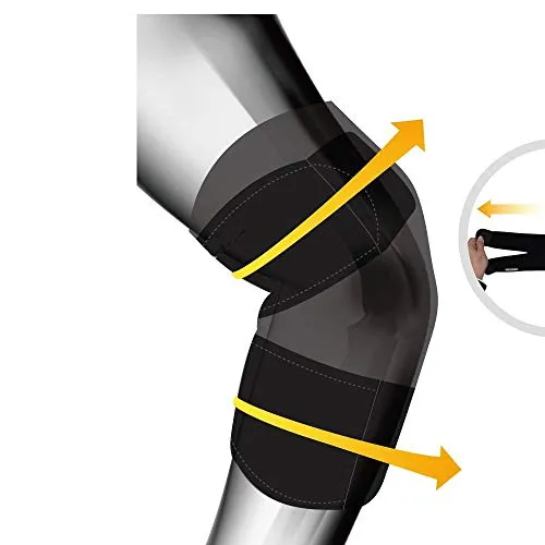 serveuttam Leosportz Elbow, Reversible Neoprene Support Brace for Joint, Arthritis Pain Relief, Tendonitis, Sports Injury Recovery, ES10, Black, 1 Count