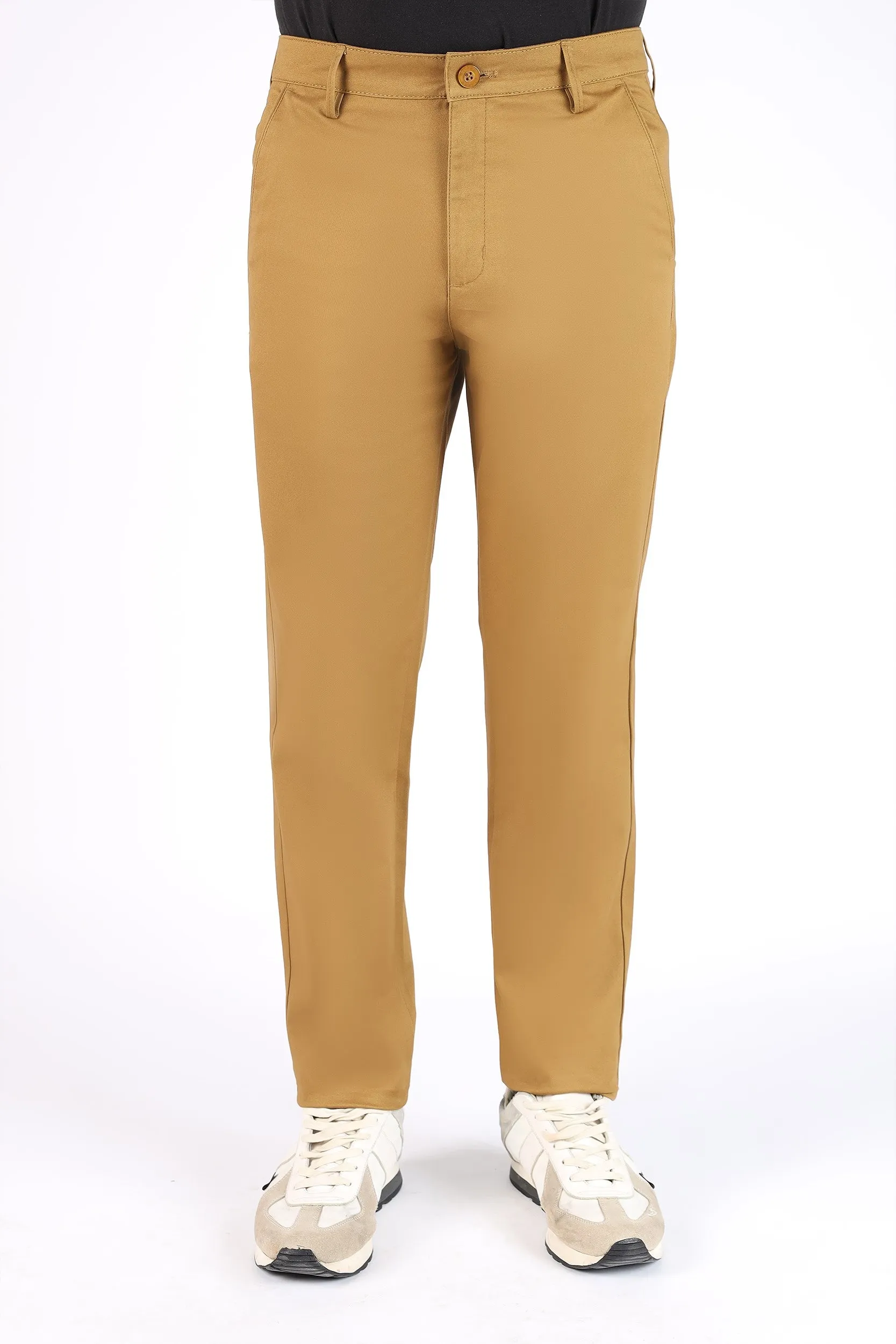 SKINNY FIT COTTON PANTS