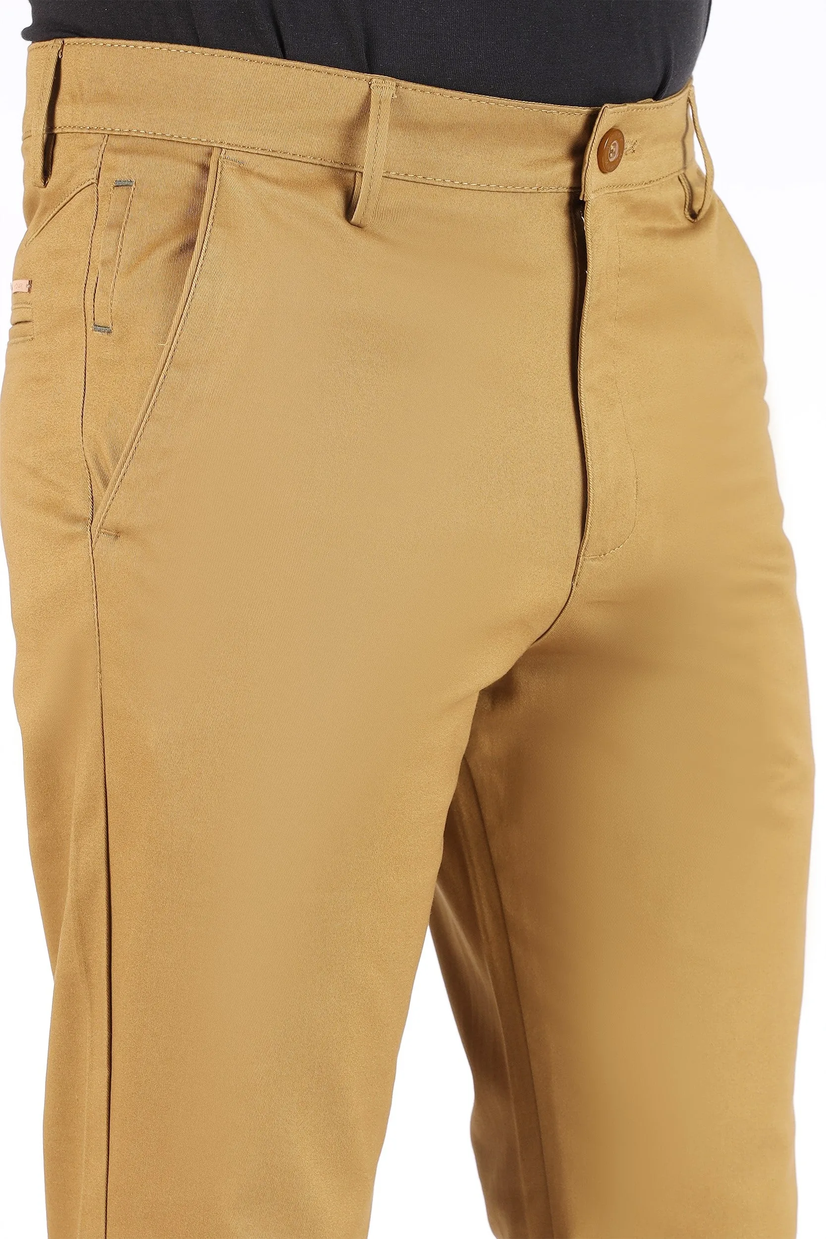SKINNY FIT COTTON PANTS