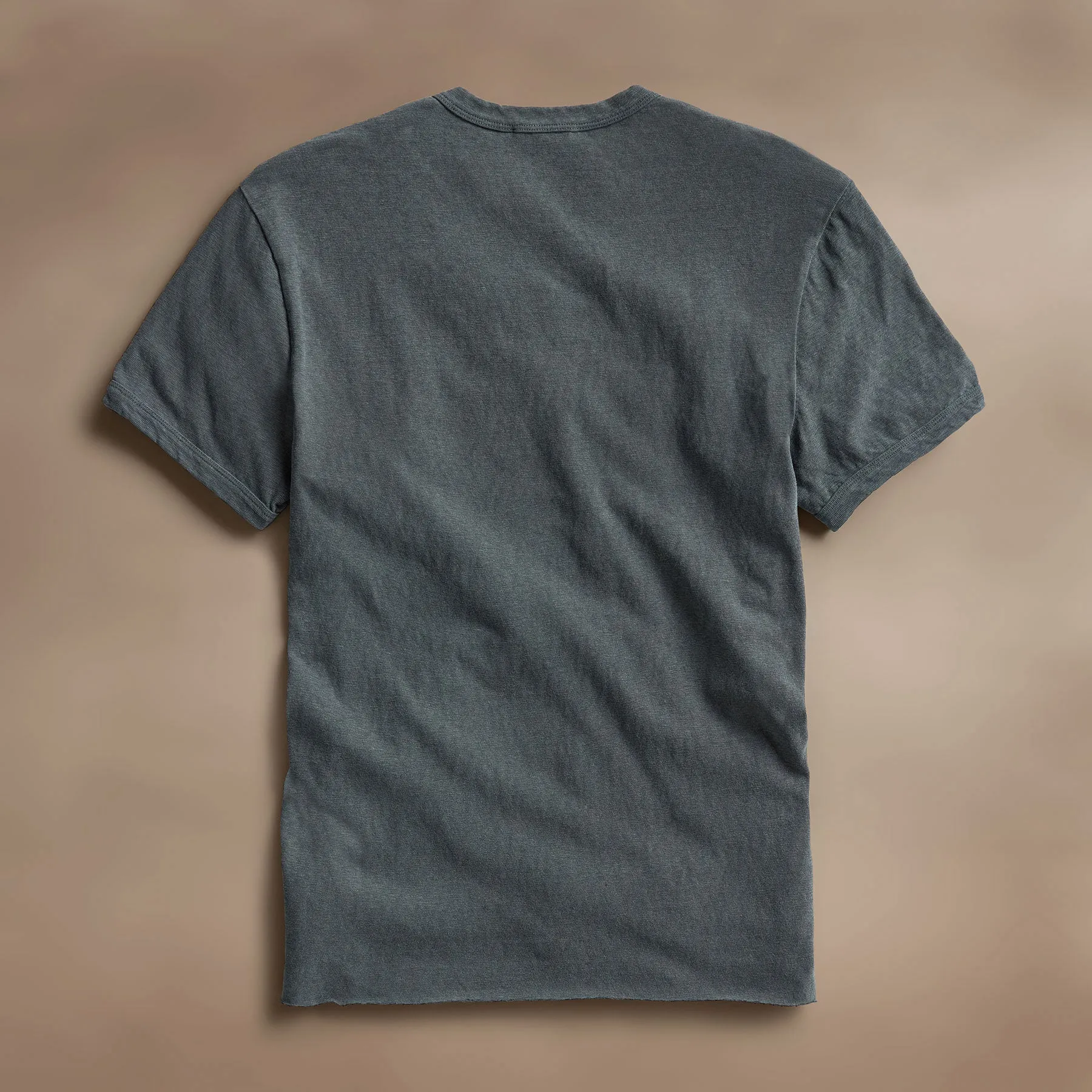 Slub Jersey Short Sleeve Crew - Asphalt Pigment
