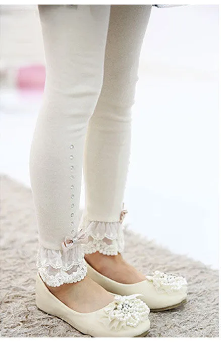 Spring flower girl pants baby girl leggings kids cotton fashion legging children autumn pant girls' leggings