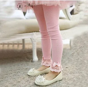 Spring flower girl pants baby girl leggings kids cotton fashion legging children autumn pant girls' leggings