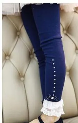 Spring flower girl pants baby girl leggings kids cotton fashion legging children autumn pant girls' leggings