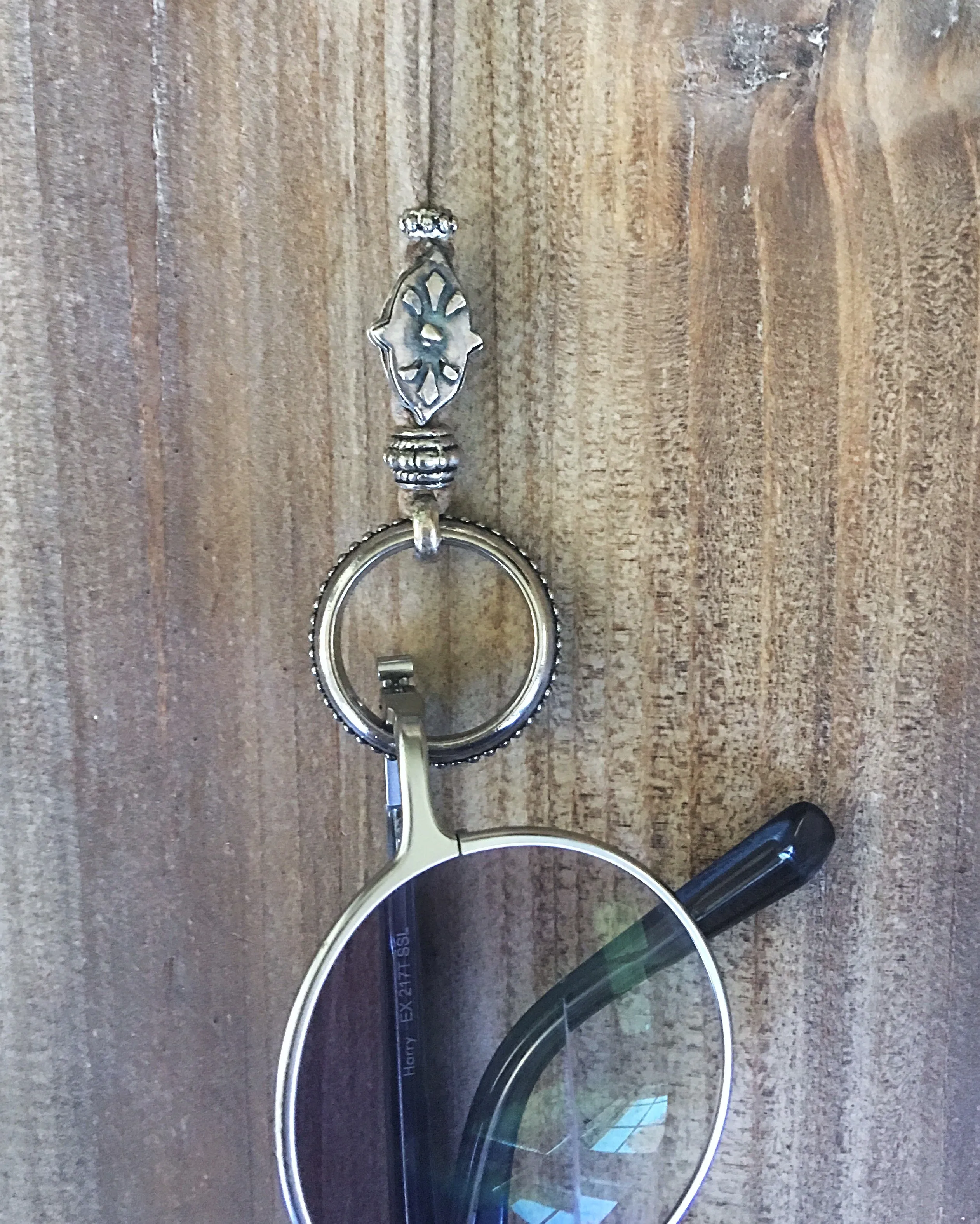 Sterling Eyering Adjudtable Necklace