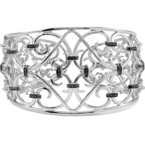 Sterling Silver Filigree Scroll Cuff Bracelet