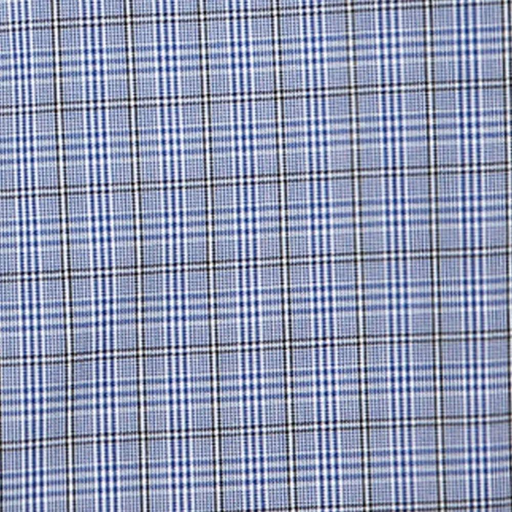 Stretch Suiting Check - Royal Blue