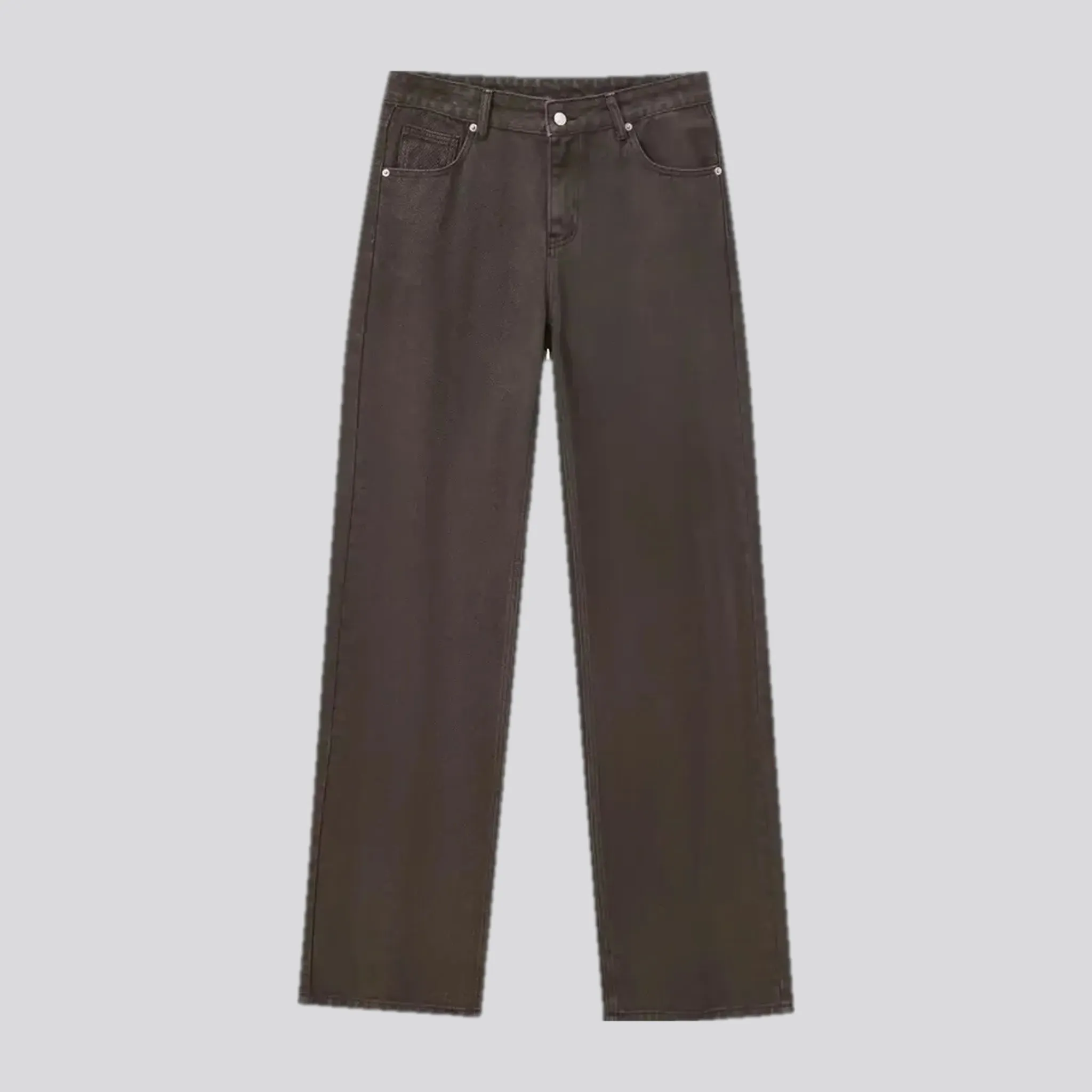 Stretchable mid-rise women's jean pants