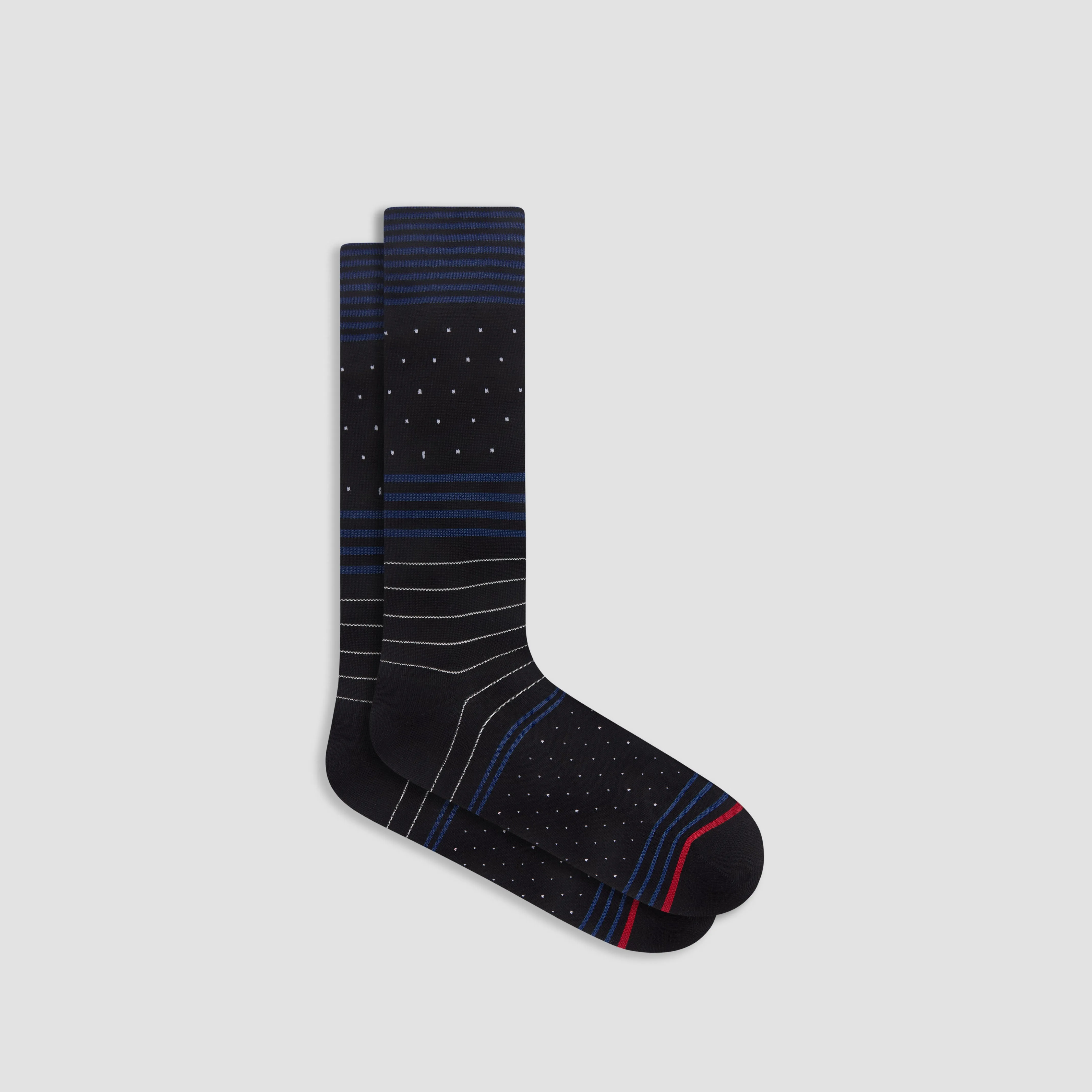 Stripe and Dot Mid-Calf Socks