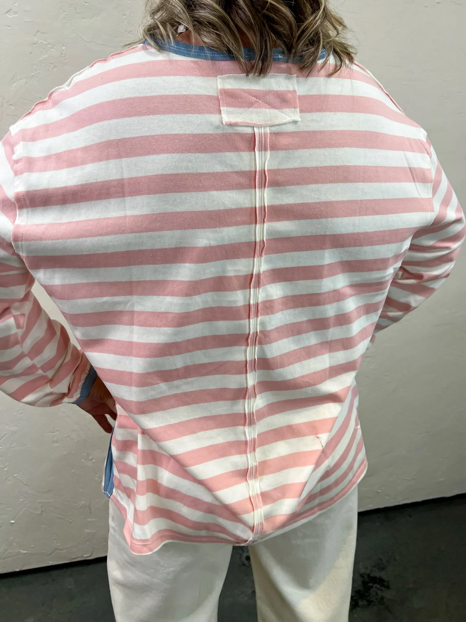 Summer Wish Stripe Tee - Pink