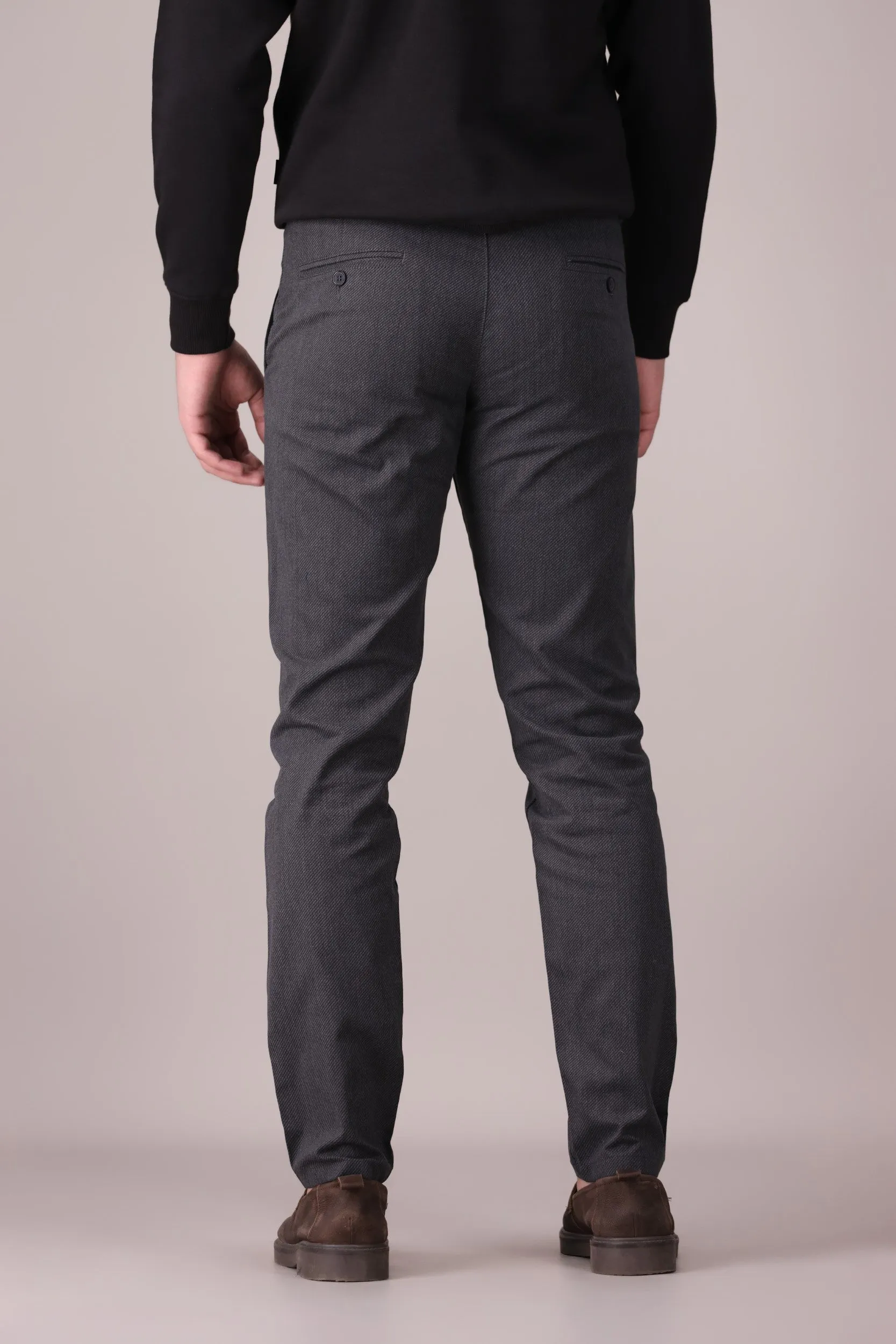 TAPPERED FIT COTTON PANTS