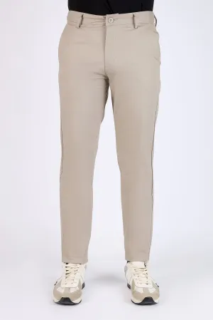 TAPPERED FIT COTTON PANTS