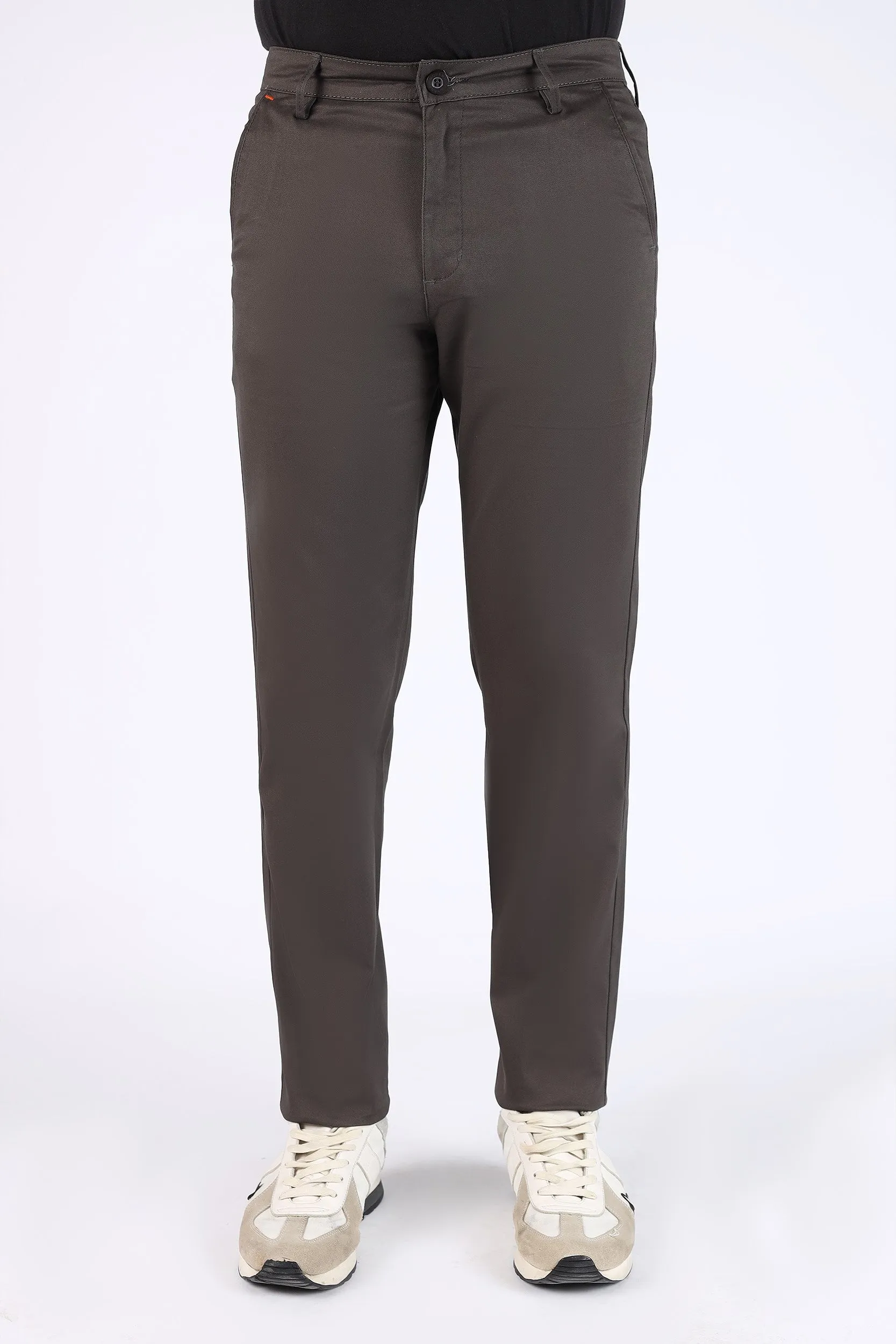 TAPPERED FIT COTTON PANTS