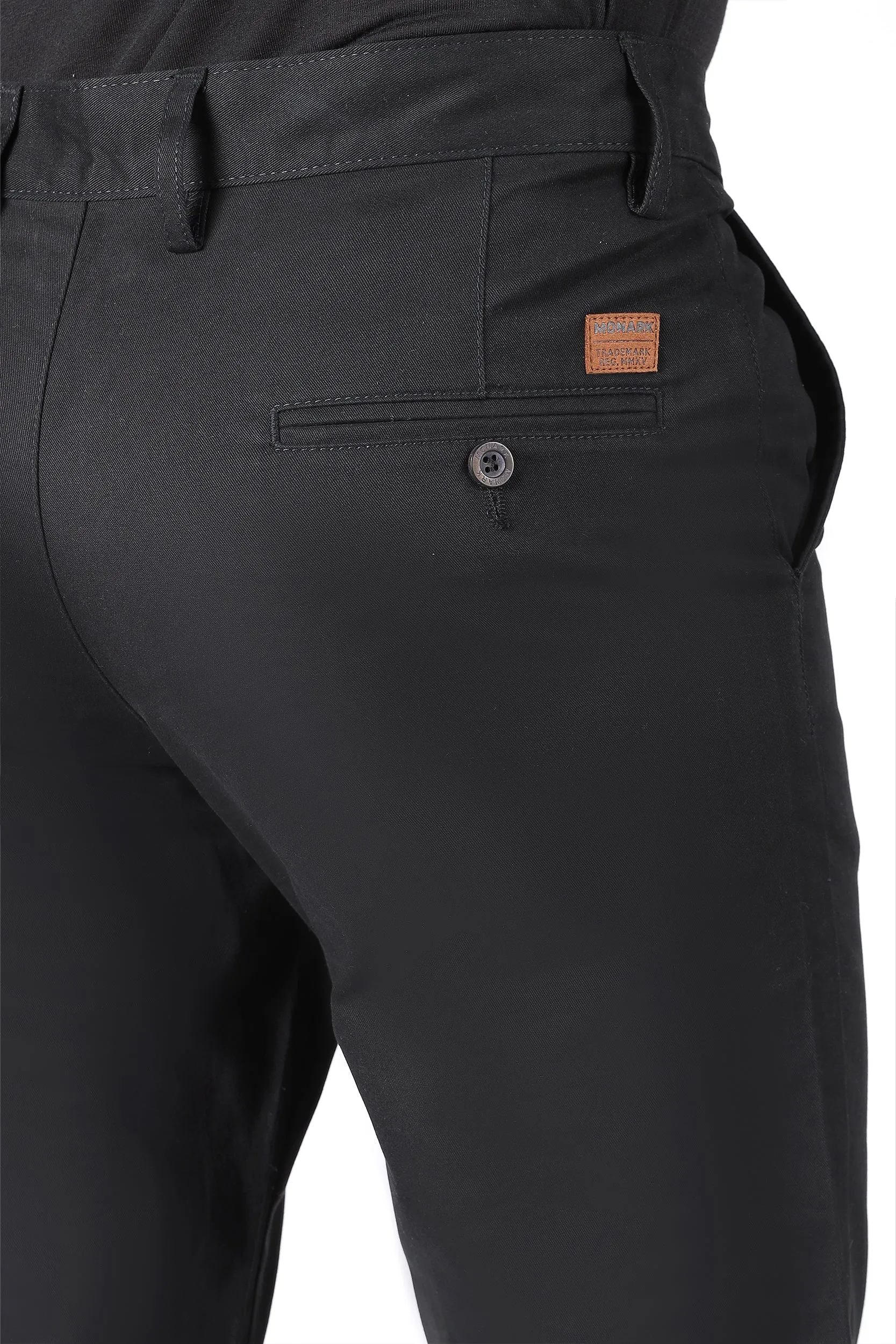 TAPPERED FIT COTTON PANTS