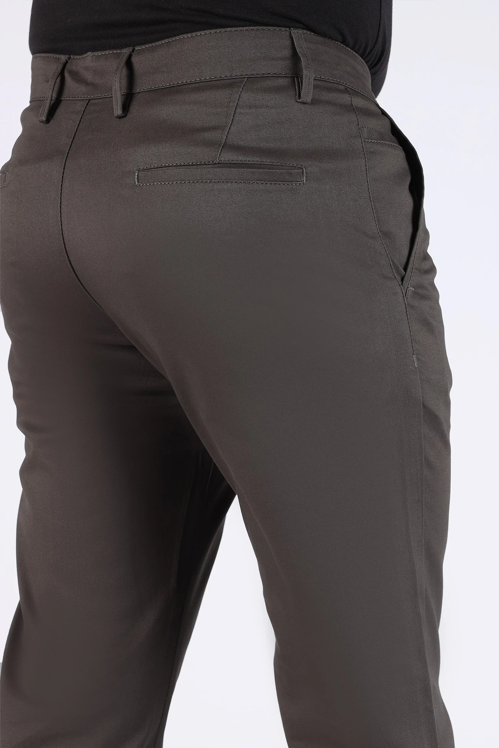 TAPPERED FIT COTTON PANTS