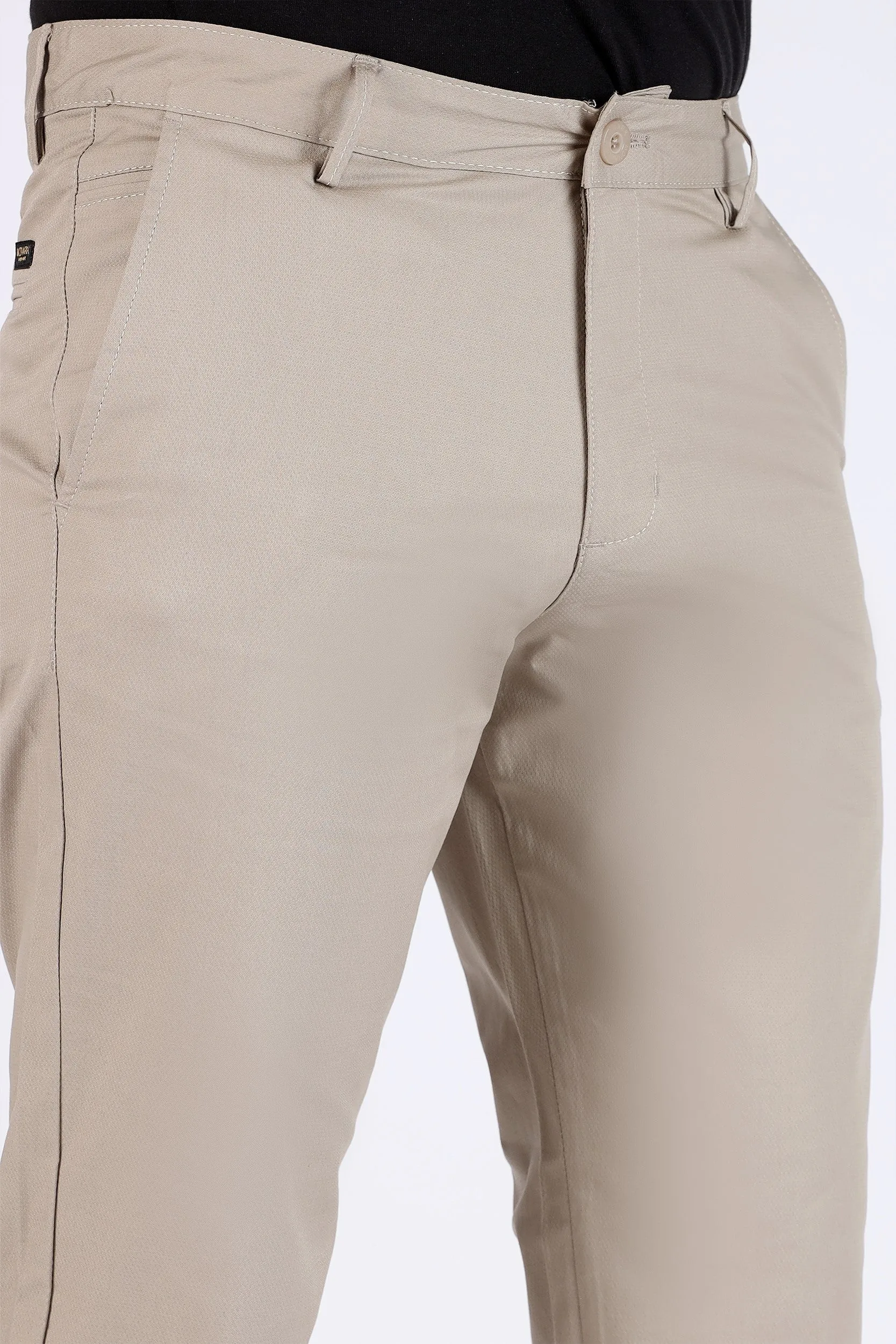 TAPPERED FIT COTTON PANTS