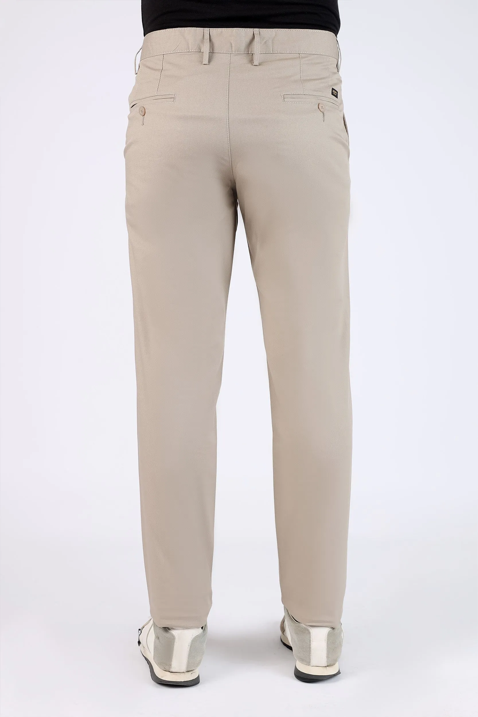 TAPPERED FIT COTTON PANTS