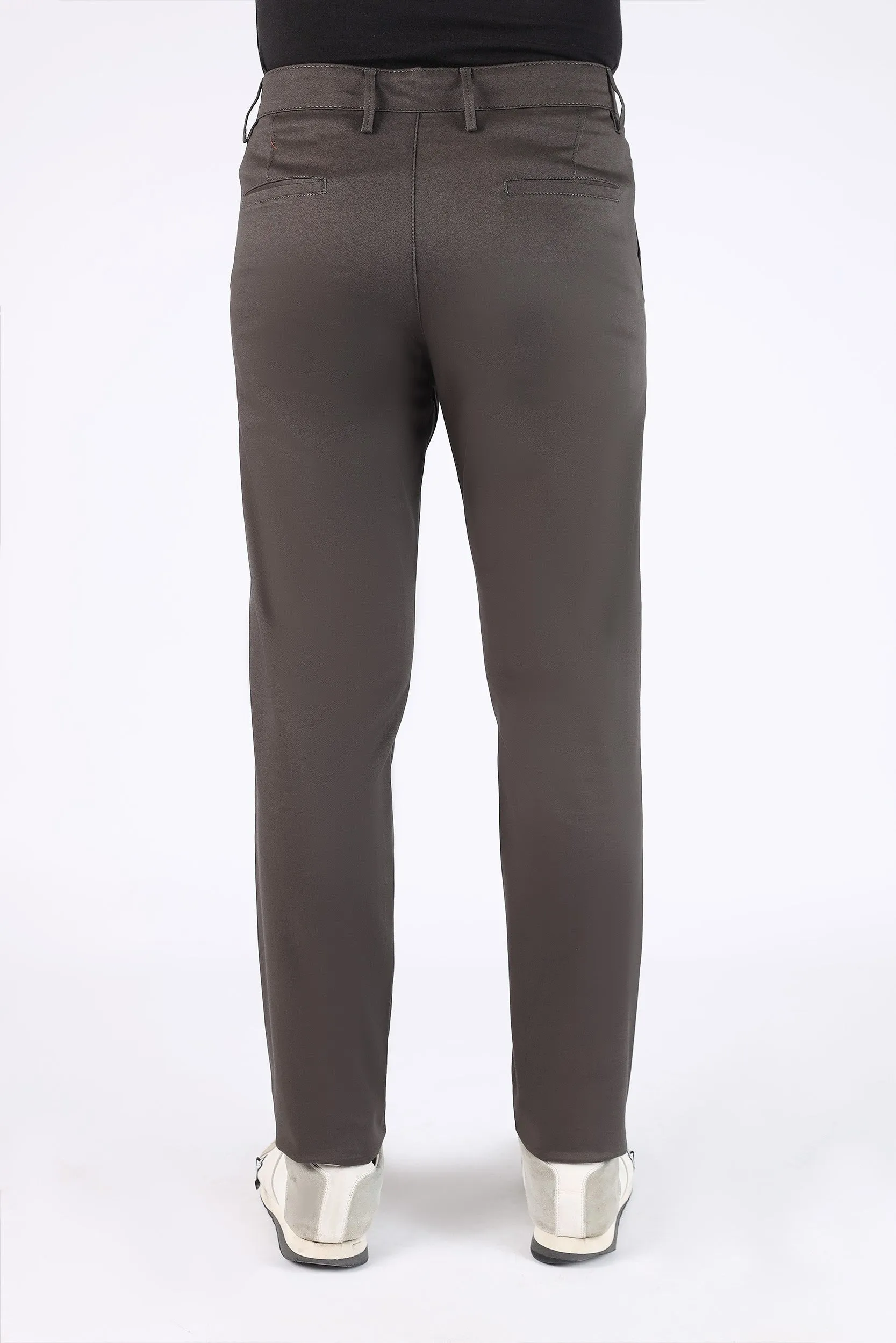 TAPPERED FIT COTTON PANTS