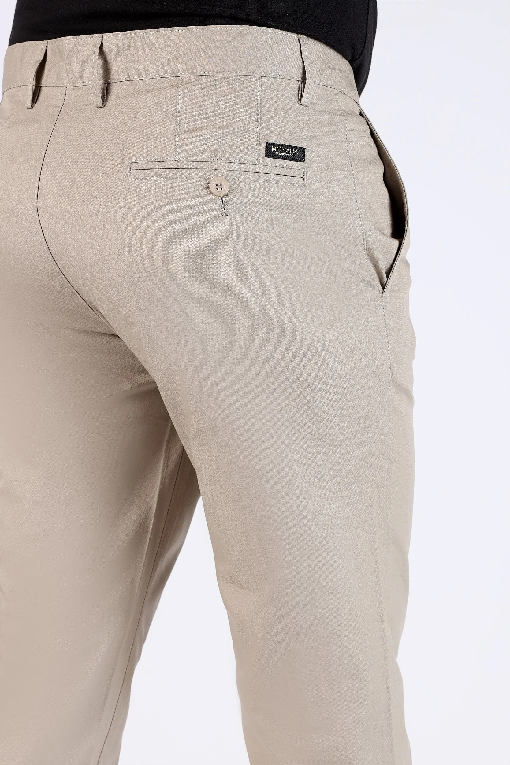 TAPPERED FIT COTTON PANTS