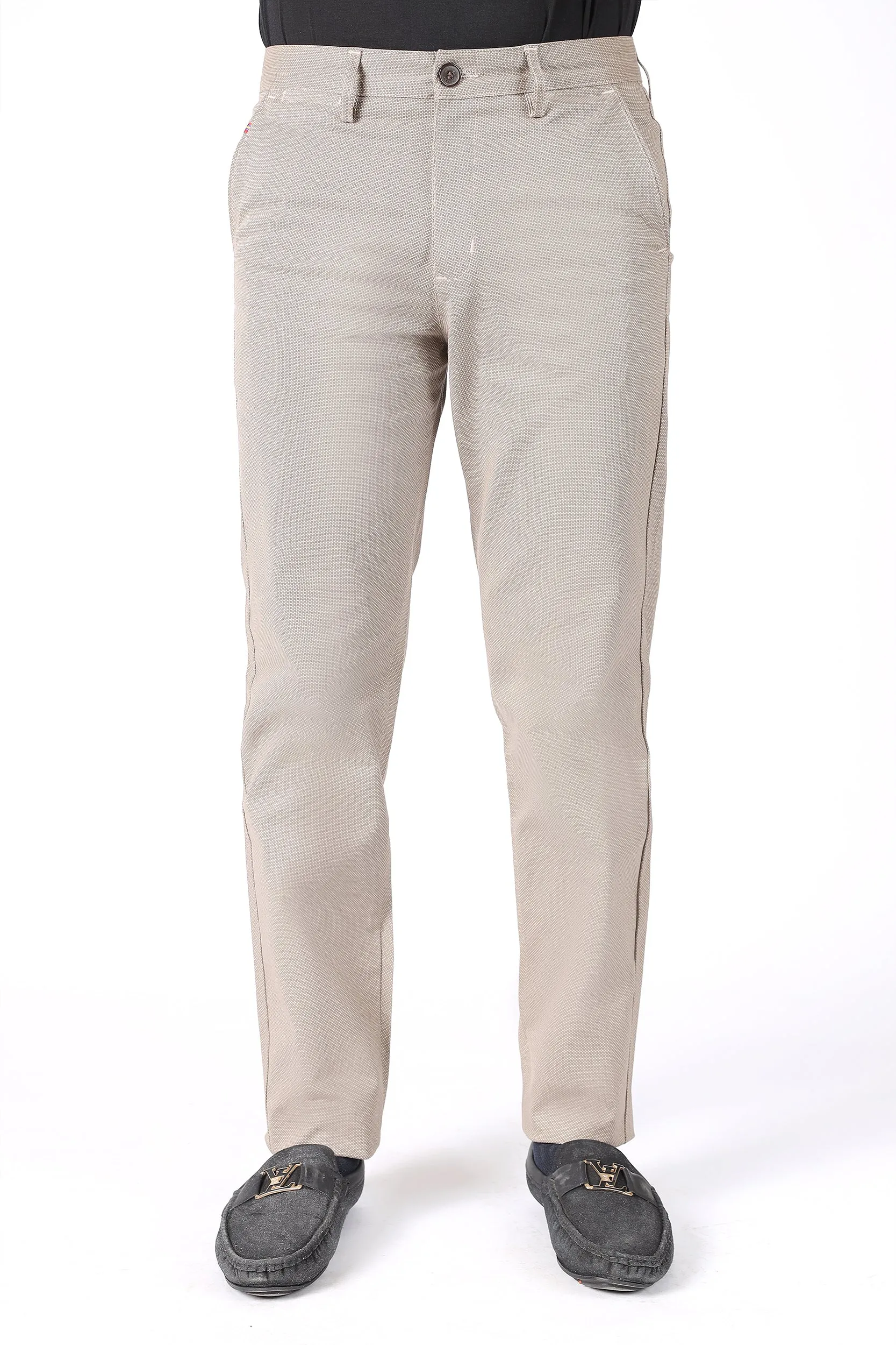 TAPPERED FIT COTTON PANTS