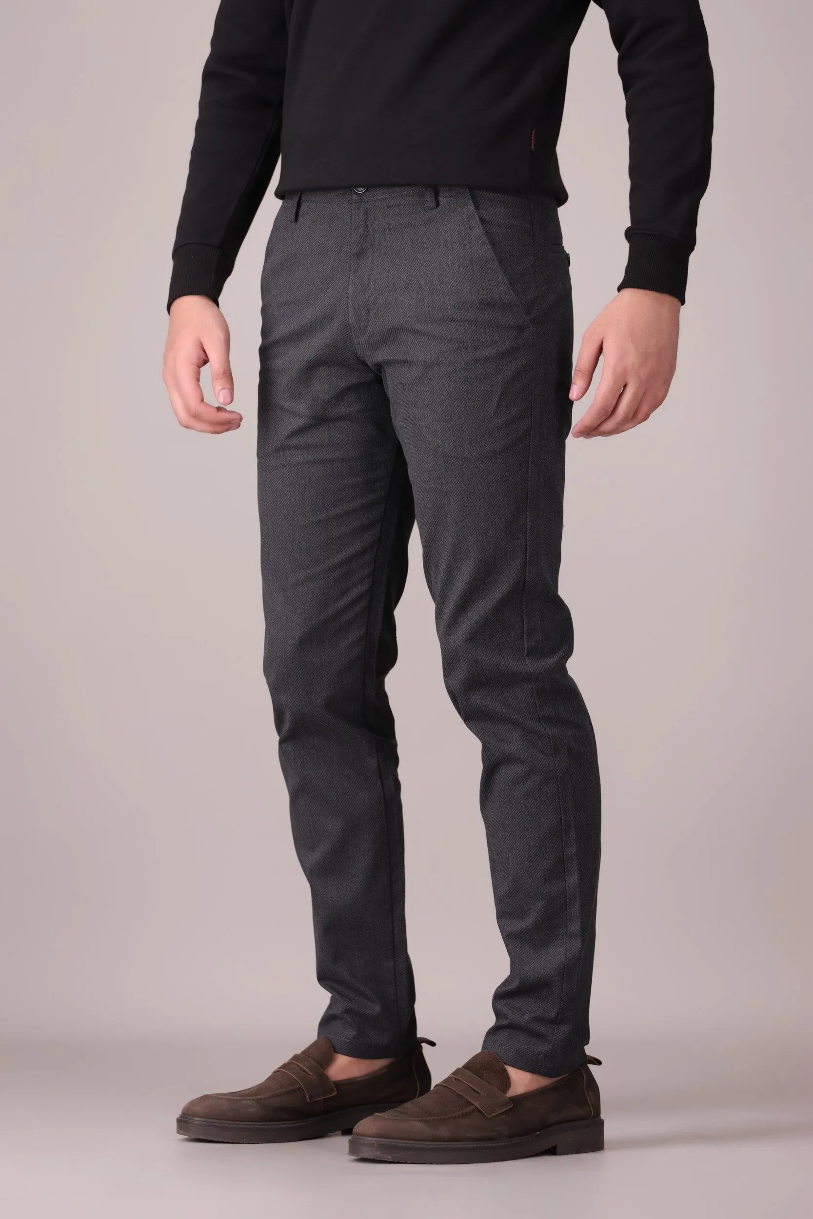 TAPPERED FIT COTTON PANTS