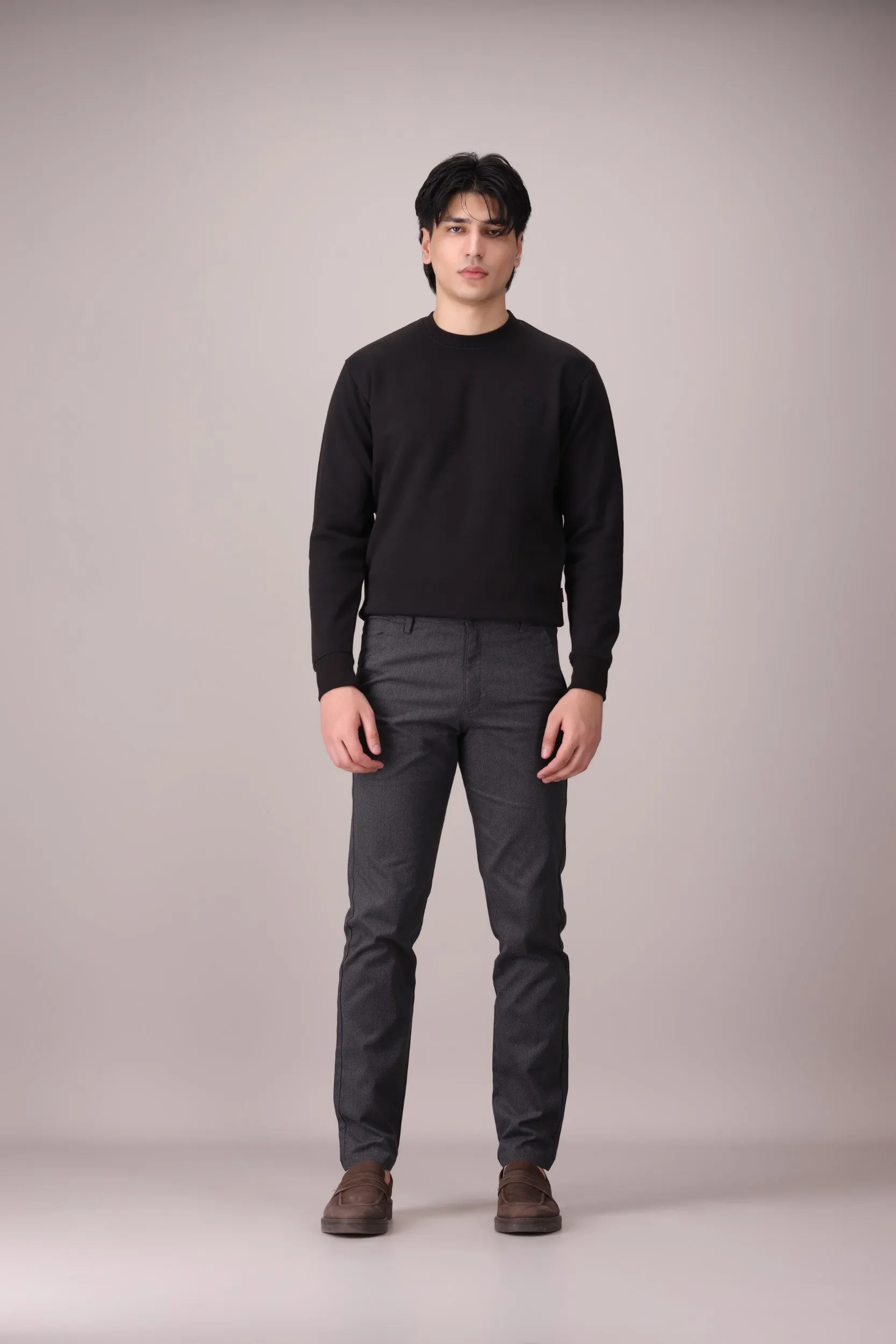 TAPPERED FIT COTTON PANTS