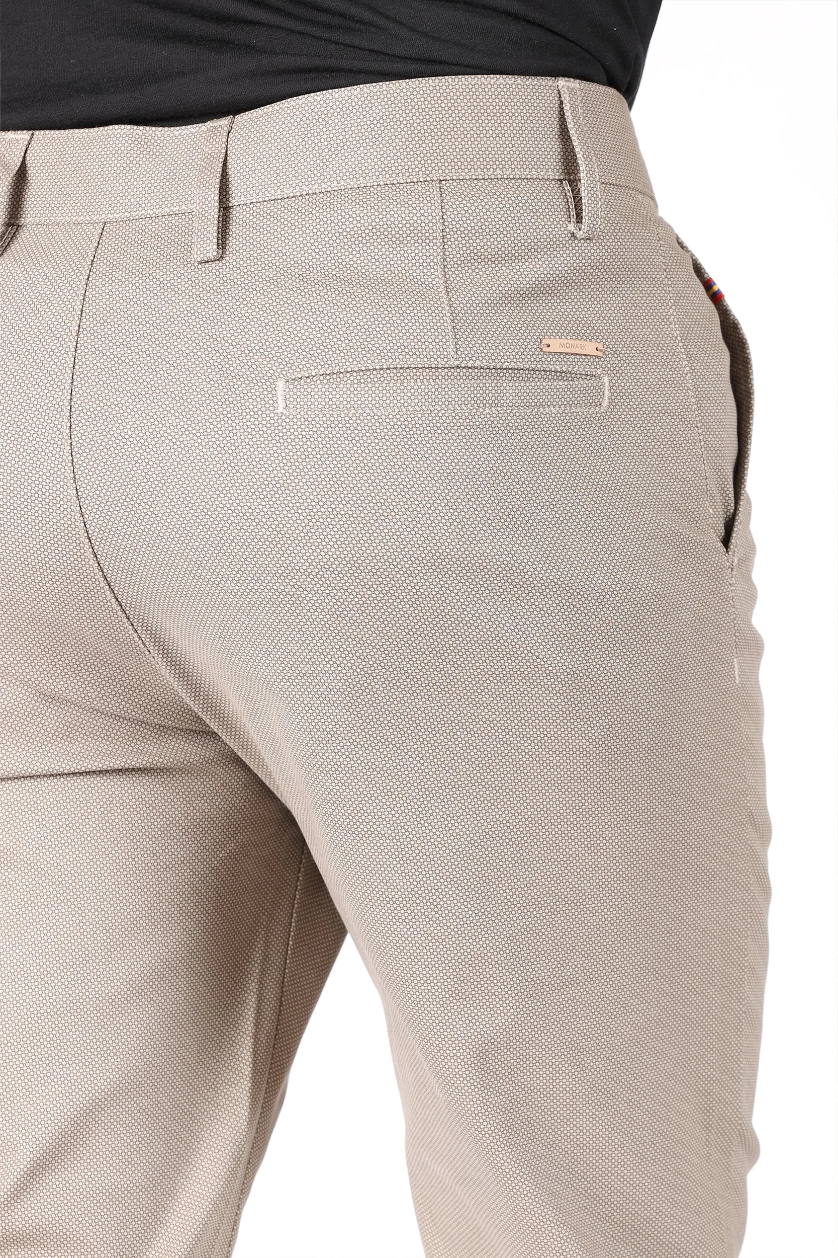 TAPPERED FIT COTTON PANTS