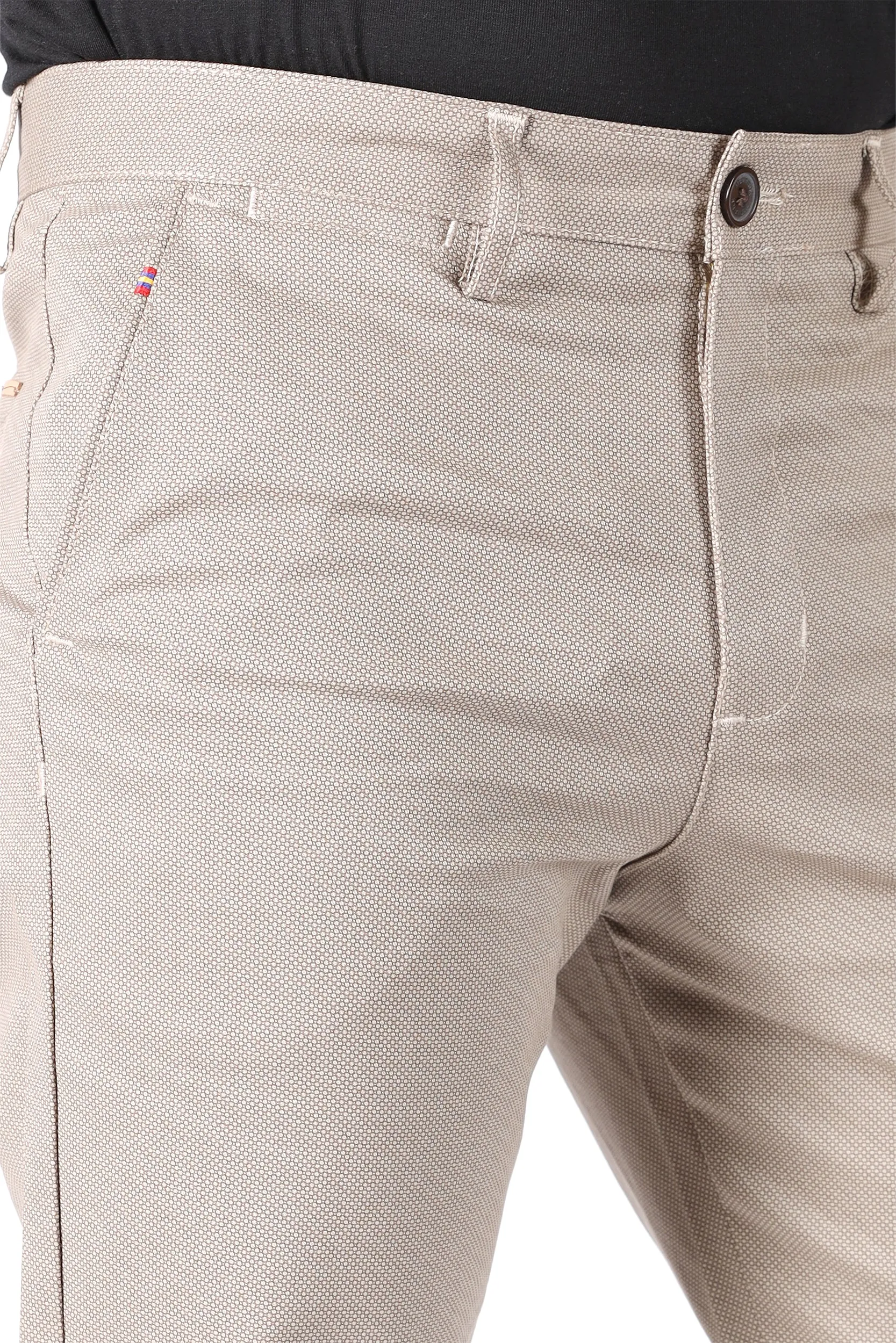 TAPPERED FIT COTTON PANTS