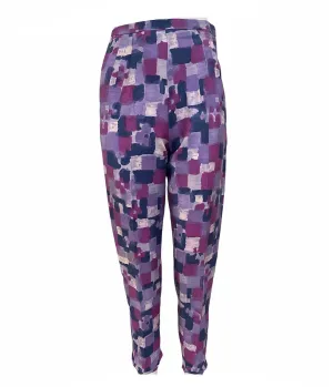 The Virtuoso Pant by White Stag 60s Purple Watercolor Print Apres Ski Pants