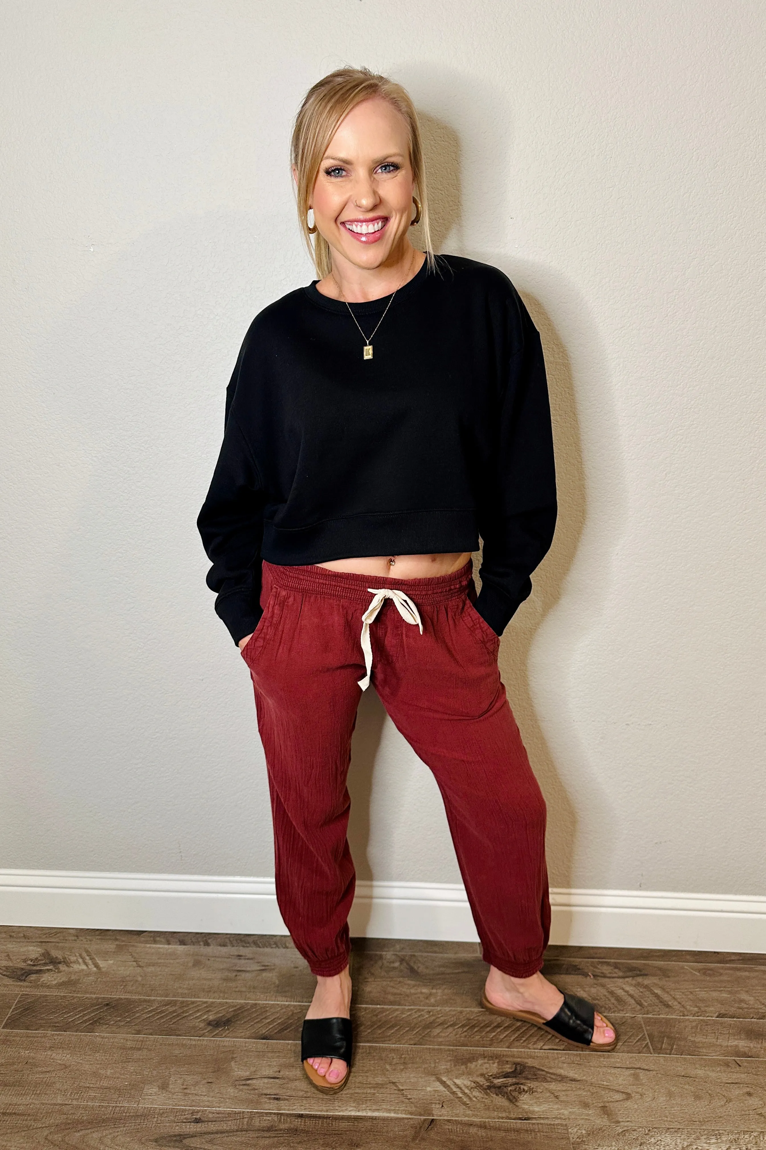 TreeFleece Oversized Cropped Crew