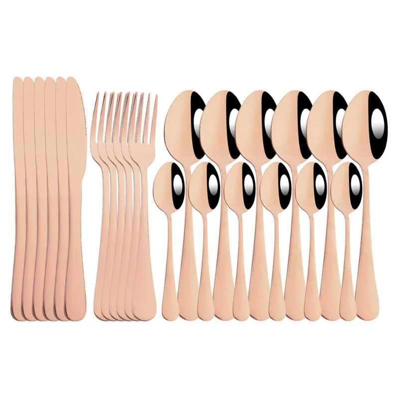 Trendy 24 Piece Stainless Steel Cutlery Set