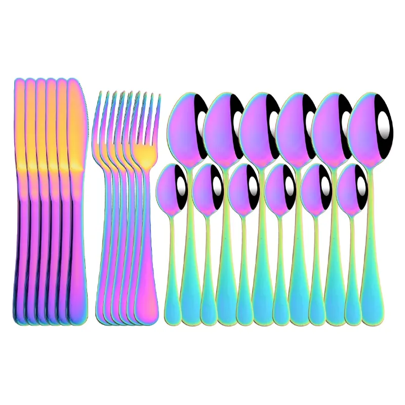 Trendy 24 Piece Stainless Steel Cutlery Set
