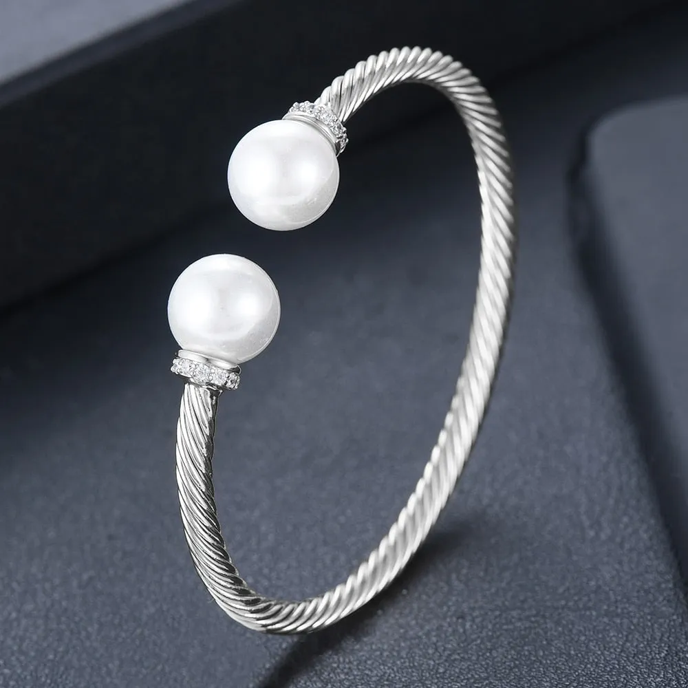 Trendy & Beautiful Diva Bangle Bracelet With Crystal