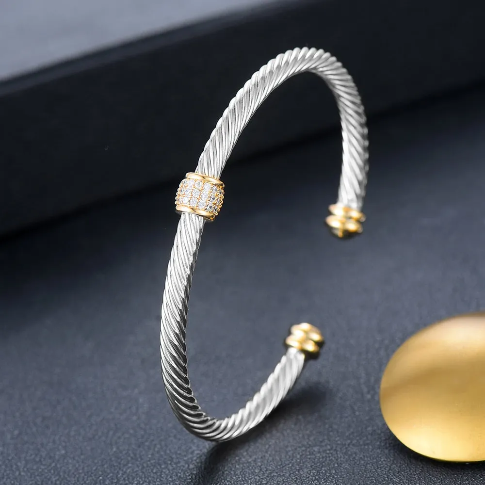 Trendy & Beautiful Diva Bangle Bracelet With Crystal