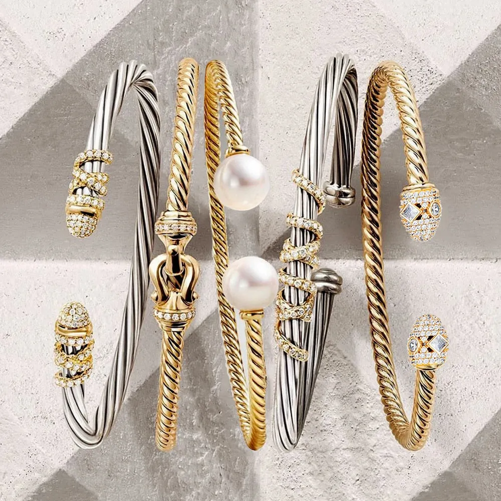 Trendy & Beautiful Diva Bangle Bracelet With Crystal